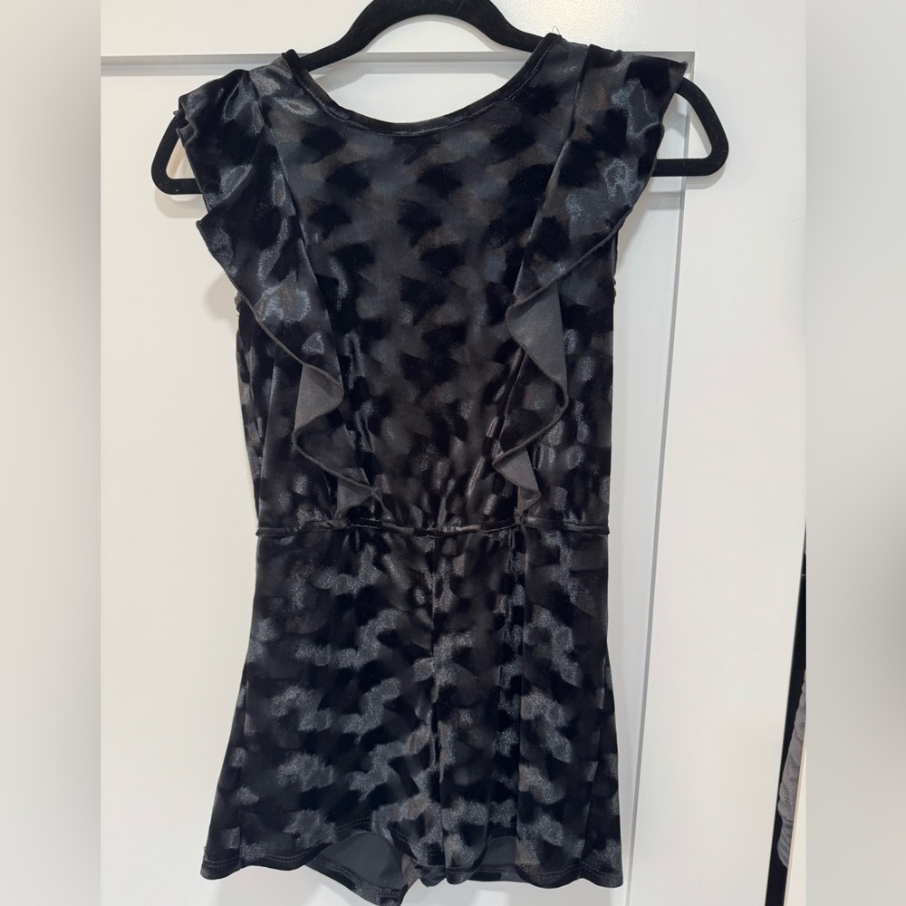 Pinc Premium Black Velour Romper